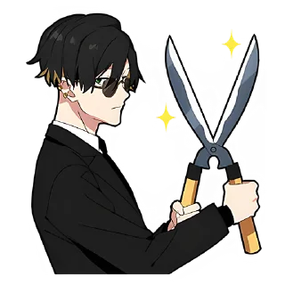 😎 emoji Злой-кун @nyasticks Telegram sticker 22 of 41
