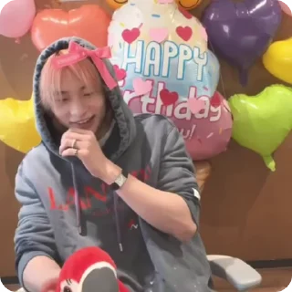🎞 emoji hbd hyunjin @D1V3HO Telegram sticker 12 of 30