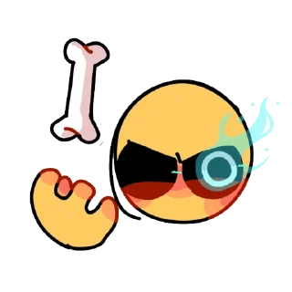 🦴 emoji Смайлики^^ Telegram sticker 11 of 115