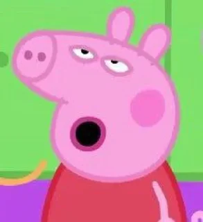 😲 emoji peppa pig Telegram sticker 8 of 38