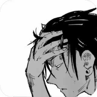 😣 emoji ꒰ 🐍 ꒱ 𐍃ᥙgᥙrᥙ Ᏽᥱᴛ᧐ BW @jjk_stickersOG Telegram sticker 21 of 78