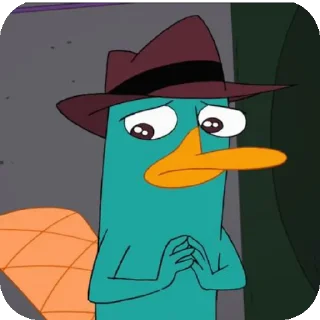 🥺 emoji Perry the Platypus • @Earth928B Telegram sticker 14 of 45