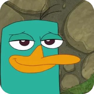 😏 emoji Perry the Platypus • @Earth928B Telegram sticker 13 of 45