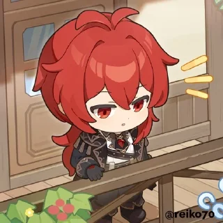 ❤️ emoji Дилюк(Dilyuk) @reiko770 Telegram sticker 13 of 41