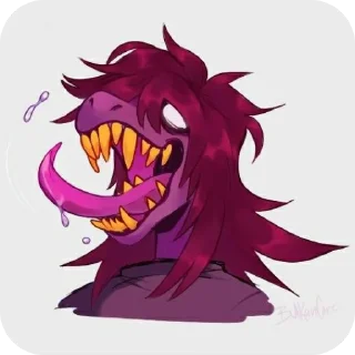 🪓 emoji 🪓Susie🪓 @UndertaleDeltaruneStickersArts Telegram sticker 18 of 37