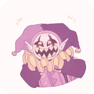 🤡 emoji Jevil V2 @UndertaleDeltaruneStickersArts Telegram sticker 23 of 44
