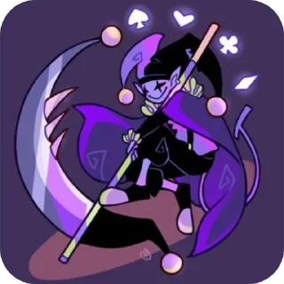 🤡 emoji Jevil V2 @UndertaleDeltaruneStickersArts Telegram sticker 20 of 44