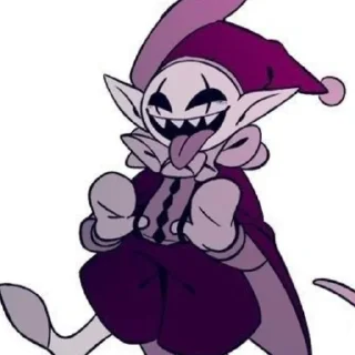 🤡 emoji Jevil V2 @UndertaleDeltaruneStickersArts Telegram sticker 17 of 44