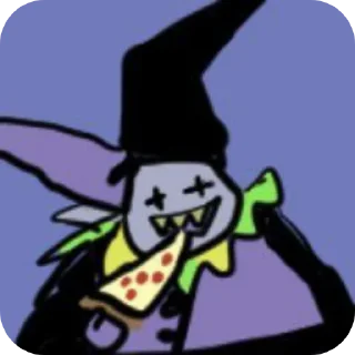 🤡 emoji Jevil V2 @UndertaleDeltaruneStickersArts Telegram sticker 12 of 44