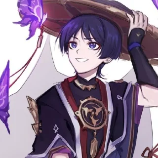 🔮 emoji °Скарамучча @genshinbyevico Telegram sticker 12 of 24
