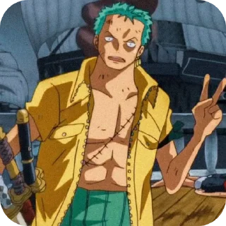 👖 emoji Зоро ( @Izuku_Midoriya15_07 ) Telegram sticker 13 of 120
