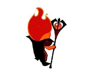🔥 emoji Fire Spirit Cookie @artsfromwhite1 Telegram sticker 24 of 69