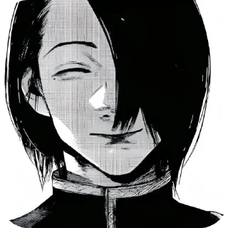🙂 emoji Канеки-гуль Telegram sticker 20 of 45