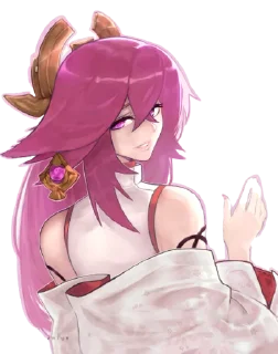 ⚡️ emoji Яэ Мико - @Tg_stickersu Telegram sticker 9 of 50