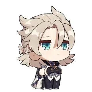 🤍 emoji Albedo Telegram sticker 20 of 50
