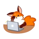 💻 emoji Red Fox Telegram sticker 15 of 28