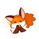 👏 emoji Red Fox Telegram sticker 20 of 28