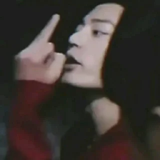 🖕 emoji xiao zhan Telegram sticker 9 of 21