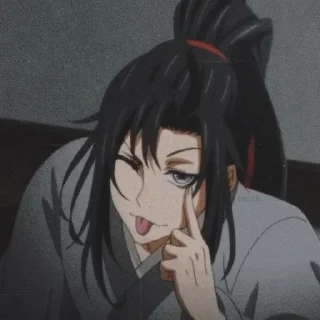 😜 emoji Кинню Вэй Ина Telegram sticker 6 of 35