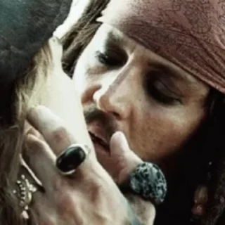 💋 emoji Captain Jack Telegram sticker 16 of 19