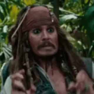 😱 emoji Captain Jack Telegram sticker 10 of 19