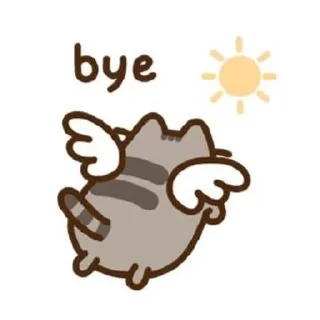 Sticker from pusheen cat