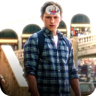 🤔 emoji 🕷️Peter Parker FFH🕷️ @nikishus Telegram sticker 10 of 34
