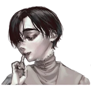 🤔 emoji Несчастный мальчик @nyasticks Telegram sticker 15 of 41
