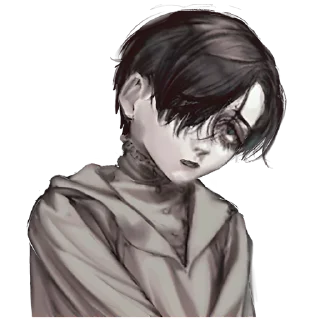 🤨 emoji Несчастный мальчик @nyasticks Telegram sticker 8 of 41