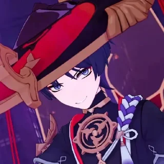 😈 emoji 🎐 Scaramouche icon. || @yupwez Telegram sticker 21 of 120