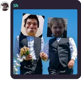 🧑‍🤝‍🧑 emoji Уебаны сука Telegram sticker 20 of 27