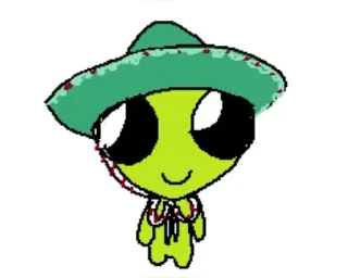 Sticker from lil green guy