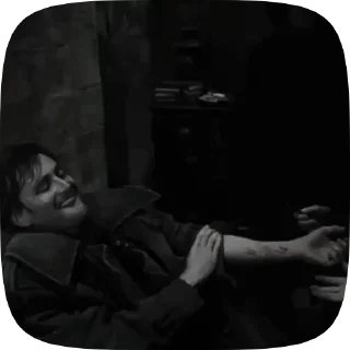 😏 emoji Барти Крауч мл. @stickers_HarryPotter Telegram sticker 6 of 15
