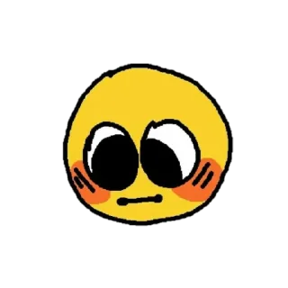 🥺 emoji cute cursed emoji. Telegram sticker 1 of 91