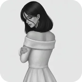😔 emoji Лилечка Telegram sticker 2 of 42