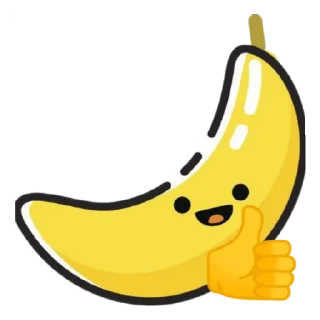 👍 emoji Бананчик топ Telegram sticker 16 of 23