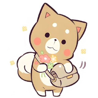 🌸 emoji Красивый щенок @Nyasticks Telegram sticker 6 of 41