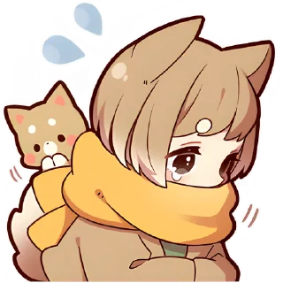 😢 emoji Щенок Шиба @Nyasticks Telegram sticker 7 of 41