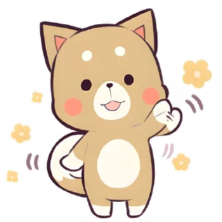 👋 emoji Красивый щенок @Nyasticks Telegram sticker 23 of 41