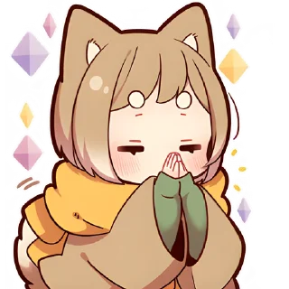 🙏 emoji Щенок Шиба @Nyasticks Telegram sticker 14 of 41