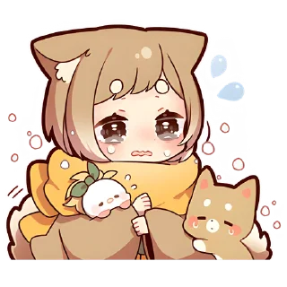 😭 emoji Щенок Шиба @nyasticks Telegram sticker 22 of 41