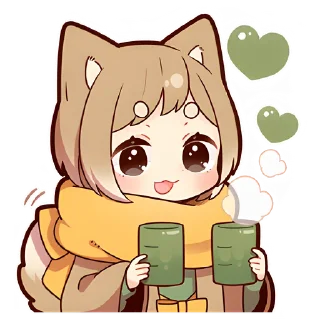 ☕ emoji Щенок Шиба @nyasticks Telegram sticker 20 of 41
