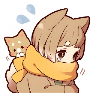 😔 emoji Щенок Шиба @nyasticks Telegram sticker 23 of 41
