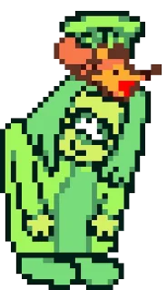 🌟 emoji Зелёная @sticker_deltarune @fStikBot Telegram sticker 8 of 31