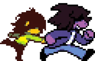 🌟 emoji Крис @sticker_deltarune Telegram sticker 13 of 110