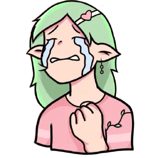 😭 emoji Sally stick pack1 Telegram sticker 5 of 21