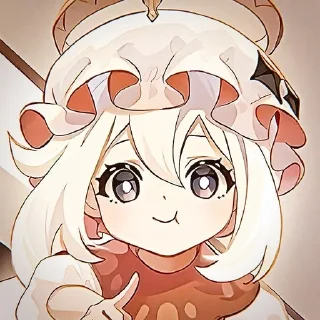 🌟 emoji @Stik_Sylvie  🎀  [ Паймон ]  💋 Telegram sticker 5 of 50