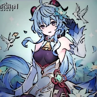 😮 emoji Гань Юй 💙💜 Милашка!!!!!💙 Telegram sticker 17 of 43