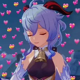 🥰 emoji Гань Юй 💙💜 Милашка!!!!!💙 Telegram sticker 24 of 43