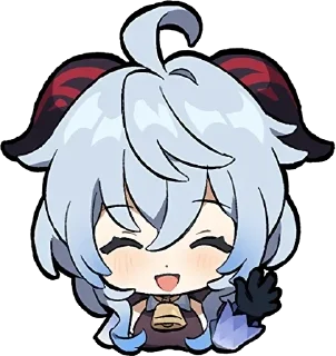 😄 emoji Гань Юй 💙💜 Милашка!!!!!💙 Telegram sticker 5 of 43